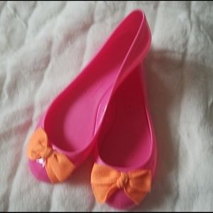 J crew rainy day bow ballet flat